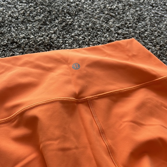 Lululemon Wunder Under High Rise Tight 23” - Tangerine - Picture 3 of 4